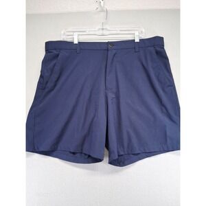 Zelos Flex Men Blue Shorts Size 38 Flat Front